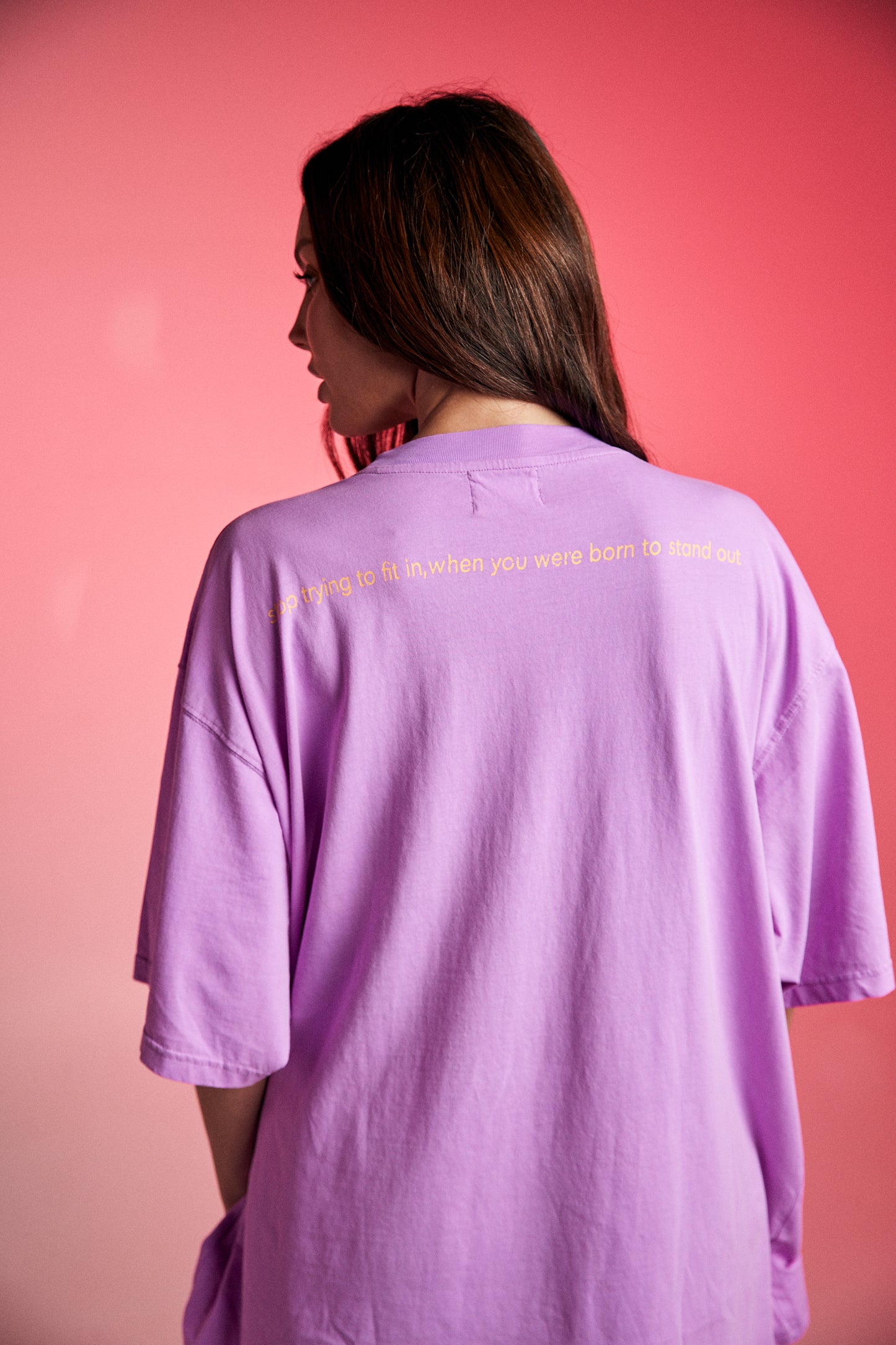THE STAND OUT TEE (Fluro Purple)