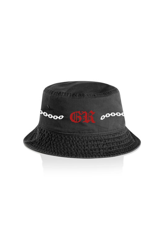 CHAIN BUCKET HAT (Wash Black)