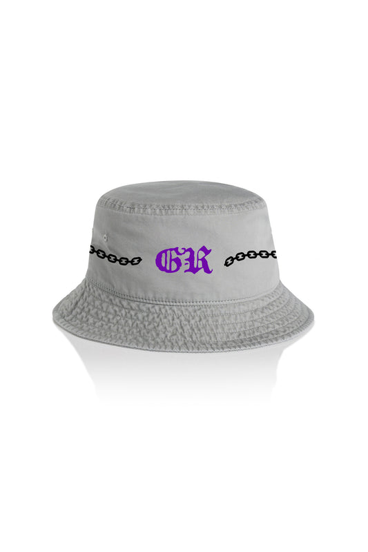 CHAIN BUCKET HAT (Wash Grey)