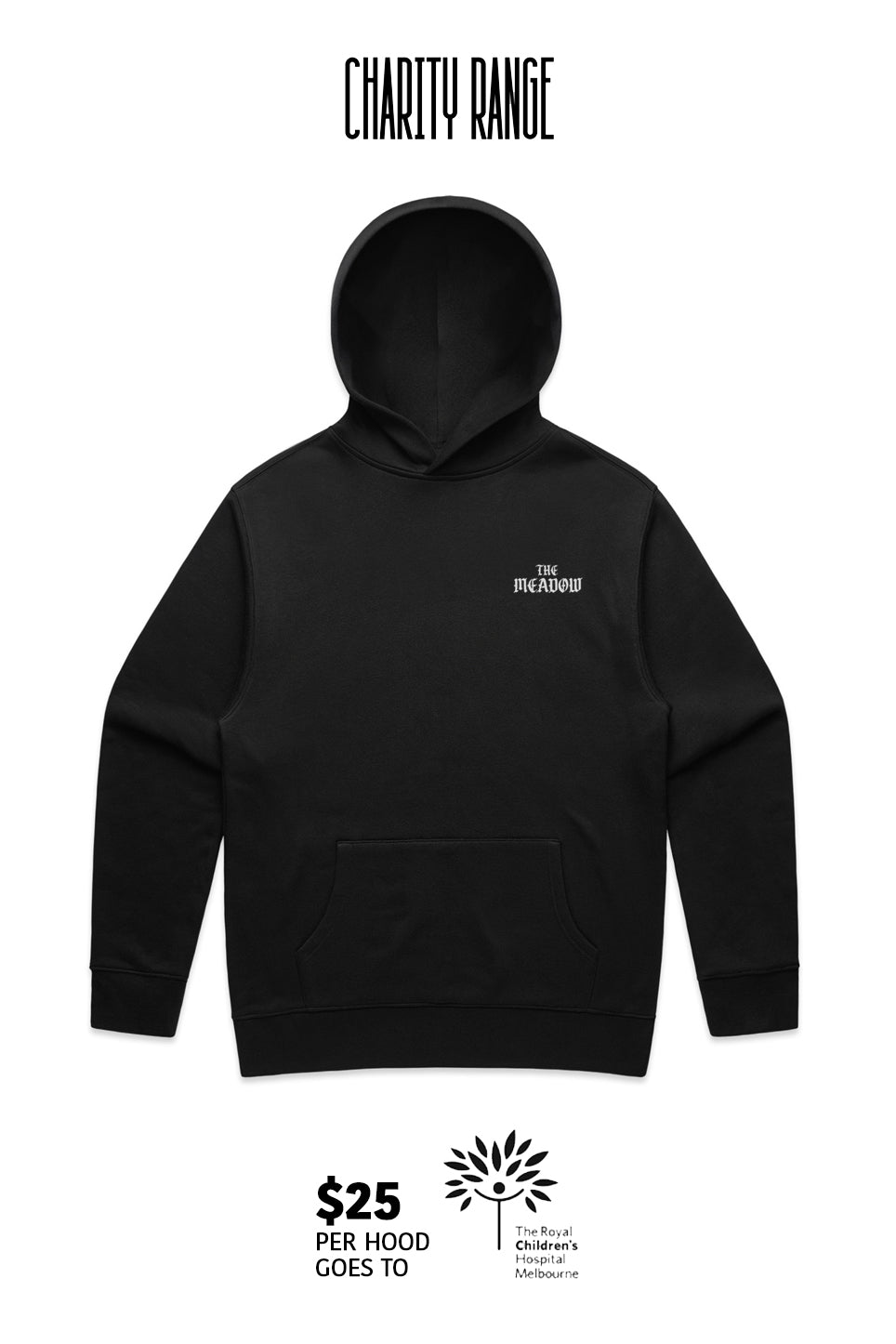CHARITY 25 HOOD (Black)
