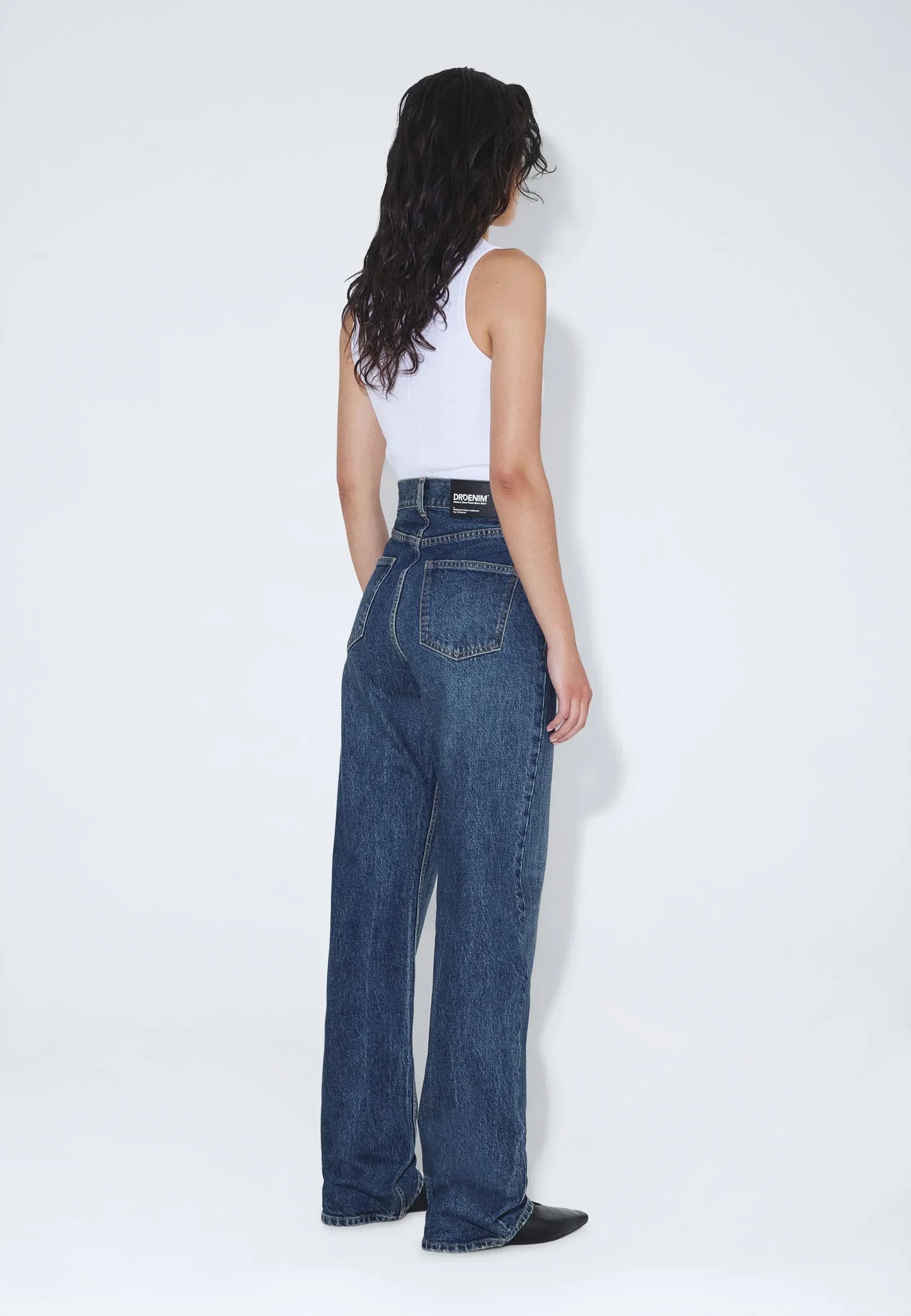 ECHO HIGH STRAIGHT JEANS (Bay Dark Used Vintage)