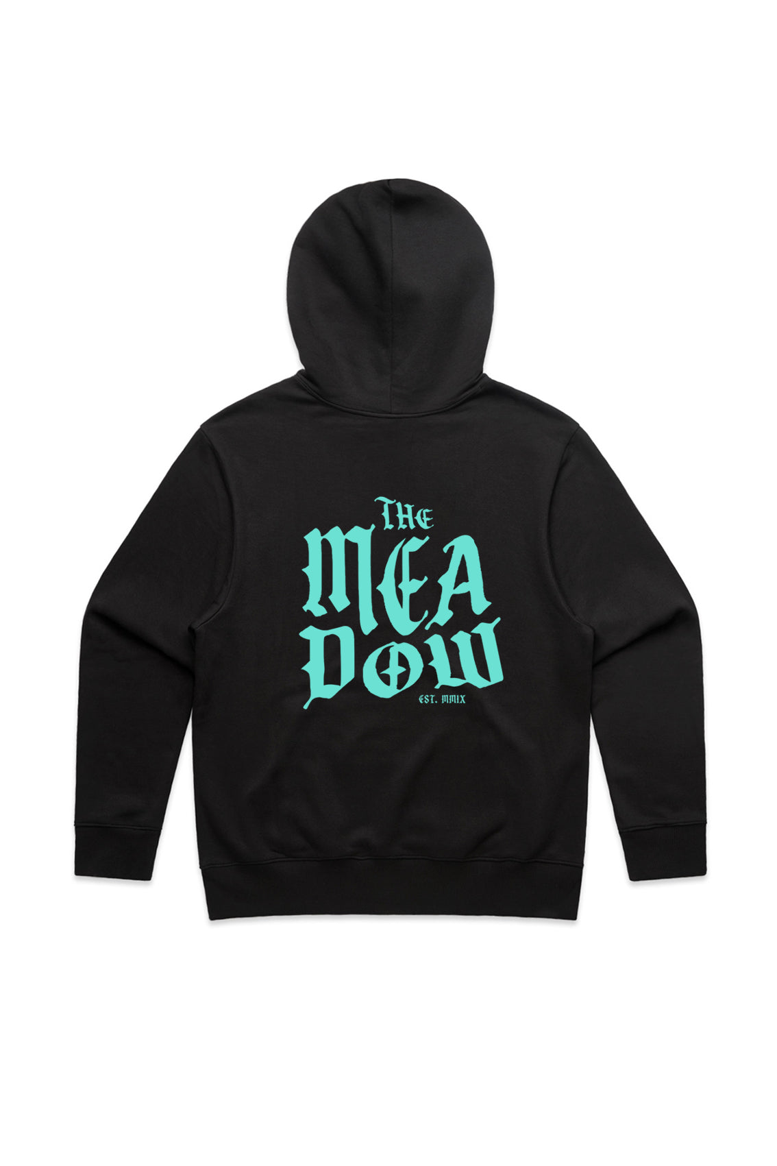 26 SKULL HOOD (Turq/Red)