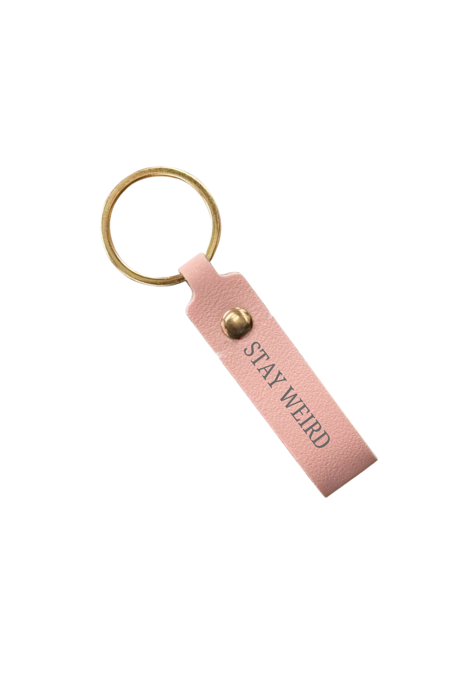 STAY WEIRD KEYRING (Pink)