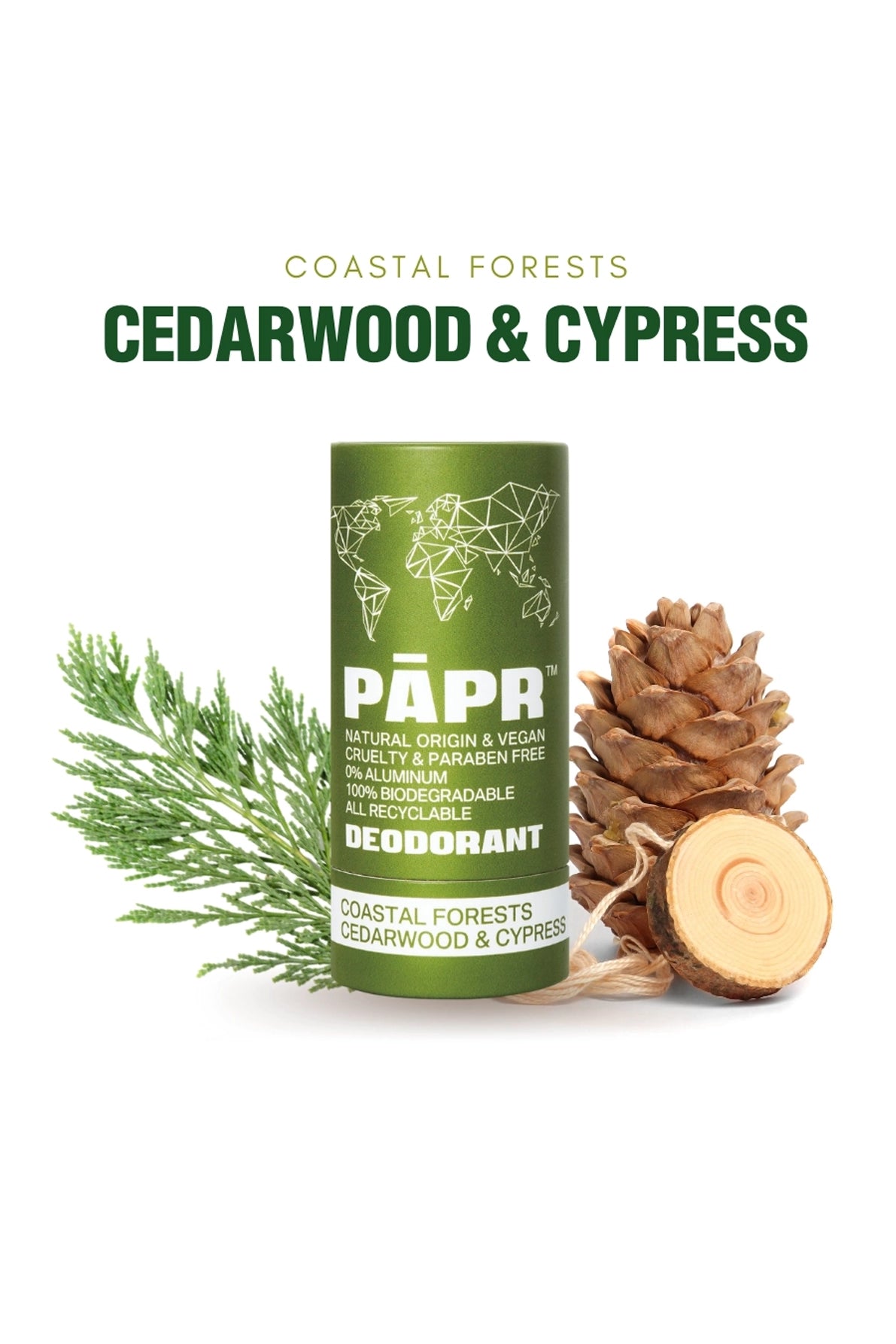 COASTAL FORESTS DEODORANT (Cedarwood & Cypress)