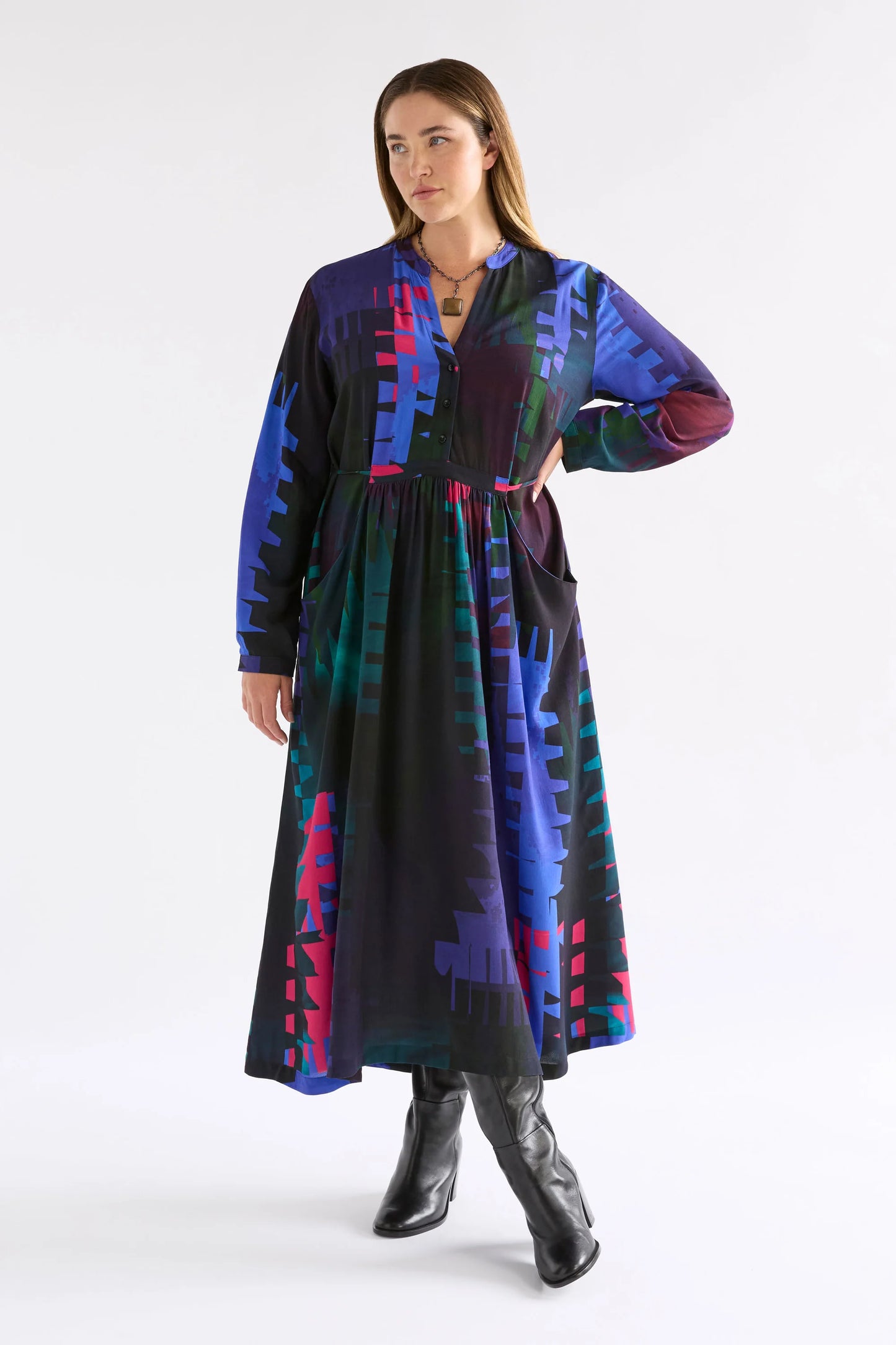 TERRASE DRESS (Loom Print)