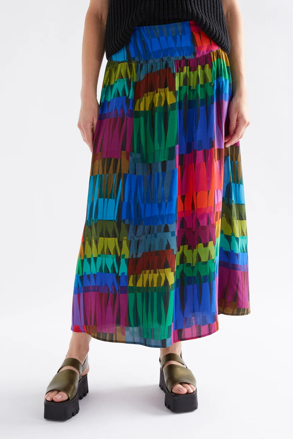 REVA SKIRT (Lind Dark Print)