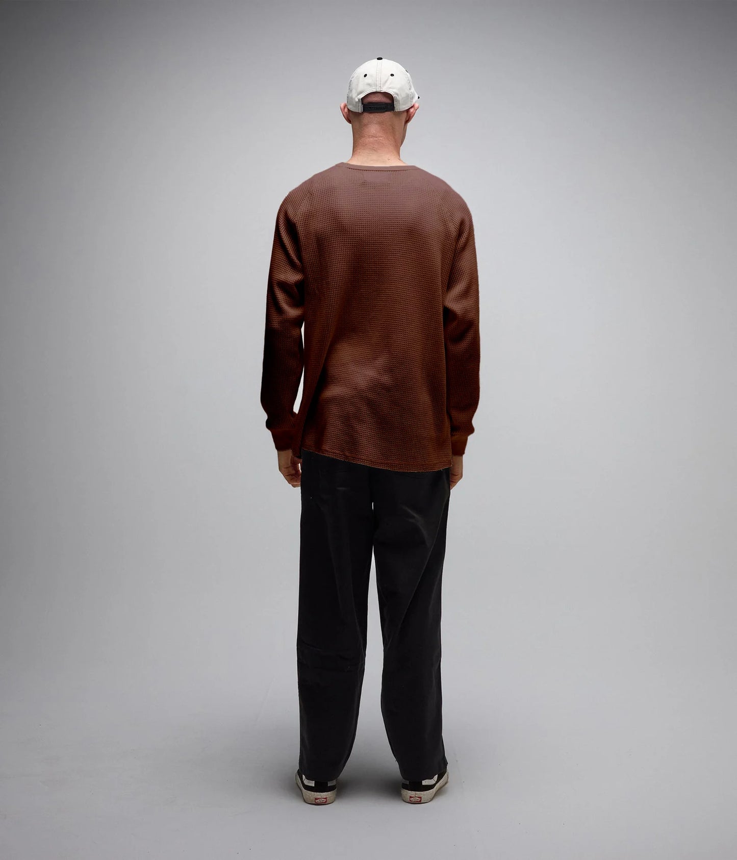 AG WAFFLE LONG SLEEVE (Brown)