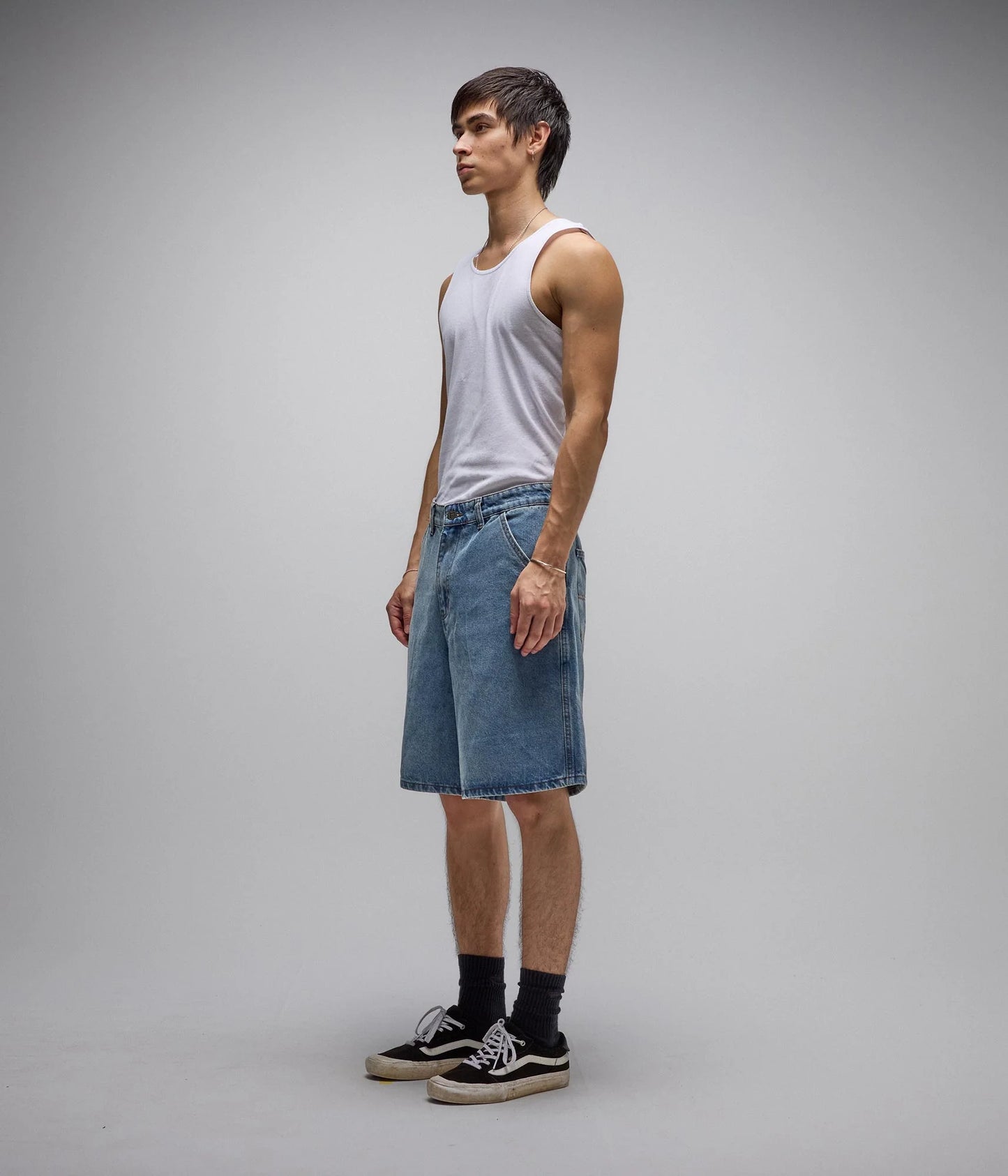 REYNOLDS DENIM WALK SHORT (Mid Blue)