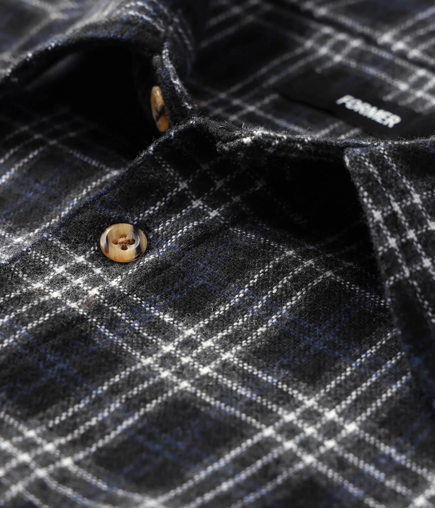 VIVIAN FLANNEL LS SHIRT (Blk/Gry)