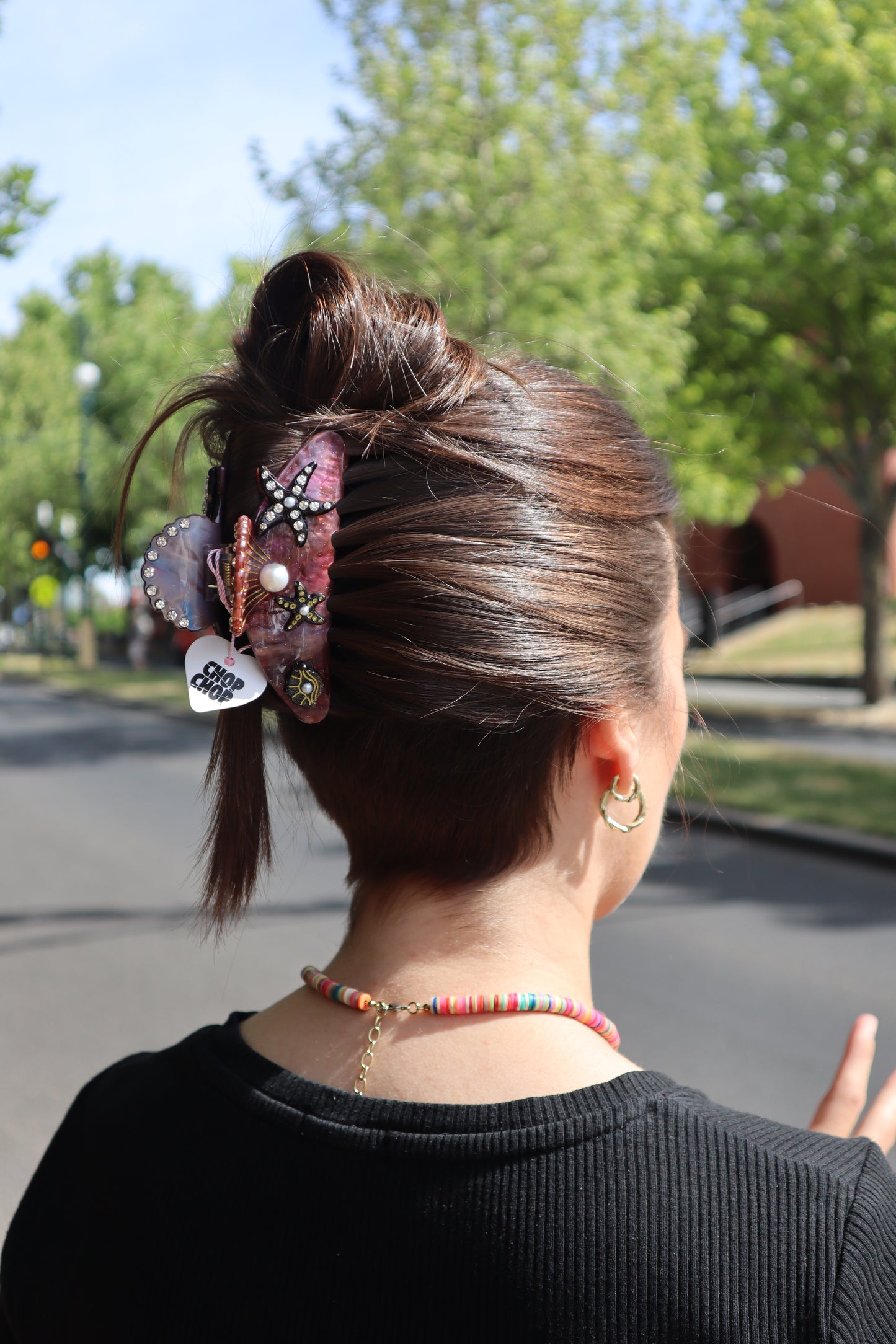 SEA SHELL HAIR CLAW (Brown)