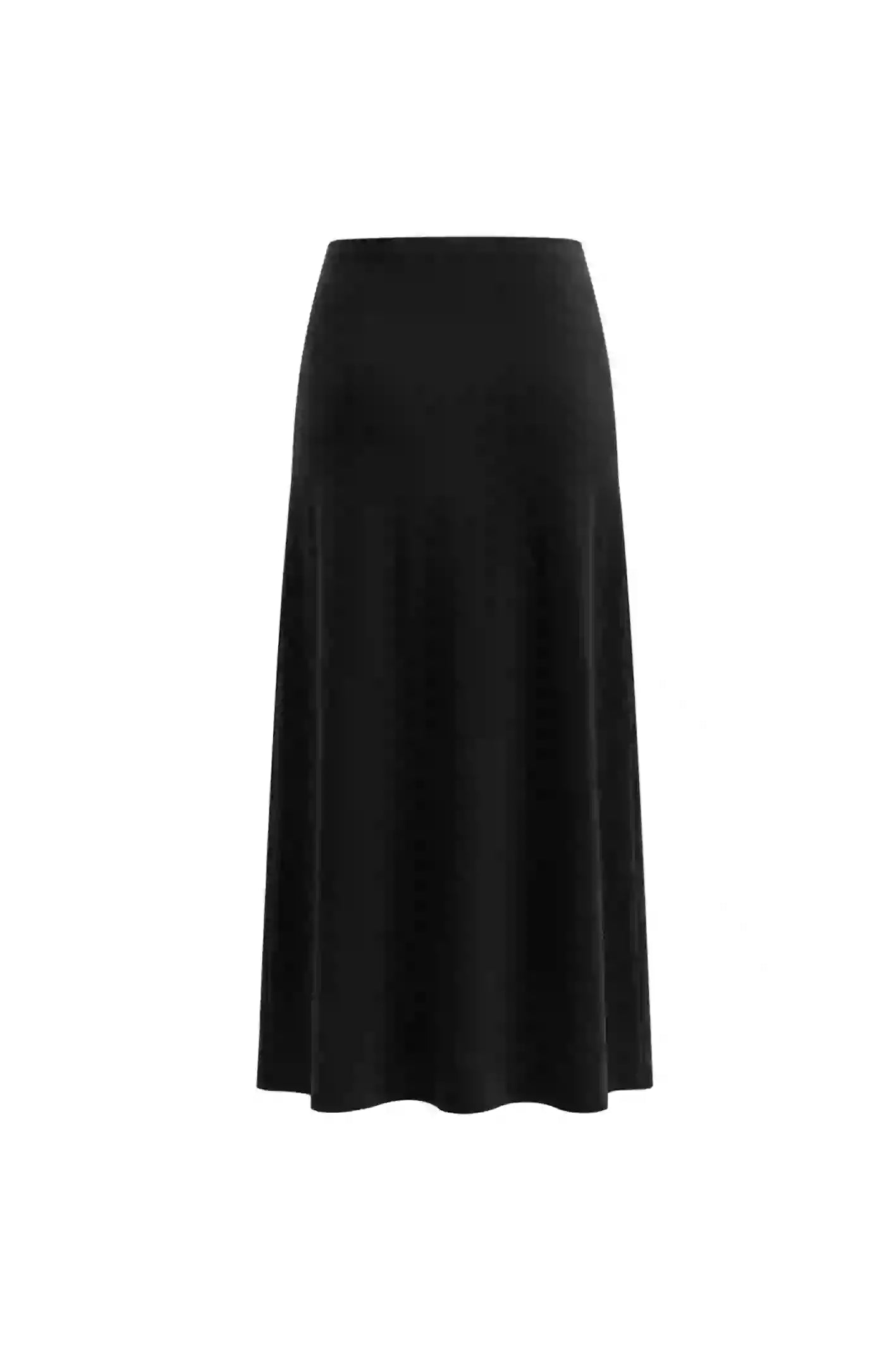 RIB MAXI SKIRT (Black)