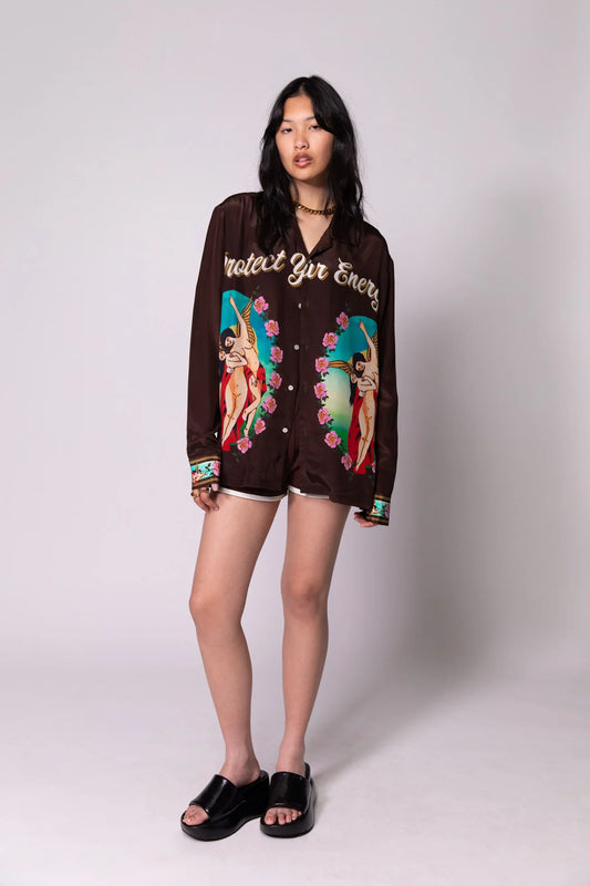SILK MOCHA GUARDIAN ANGELS SHIRT