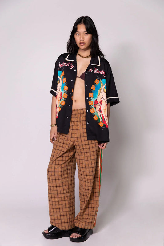 BLACK GUARDIAN ANGELS RESORT SHIRT