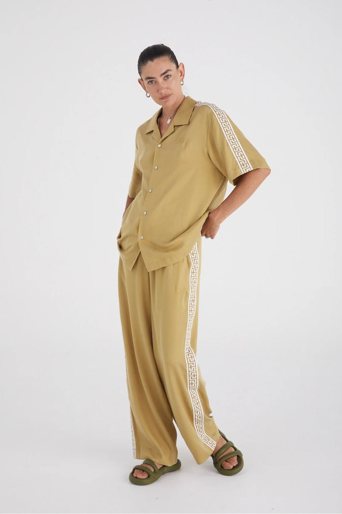 GEO RESORT SHIRT (Prairie Sand)