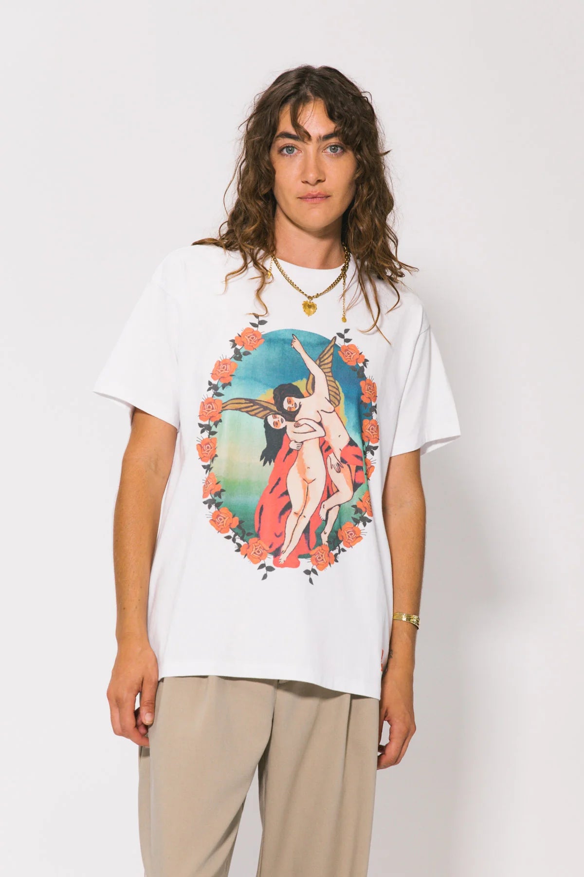 GUARDIAN ANGELS BOXY TEE (Vint White)
