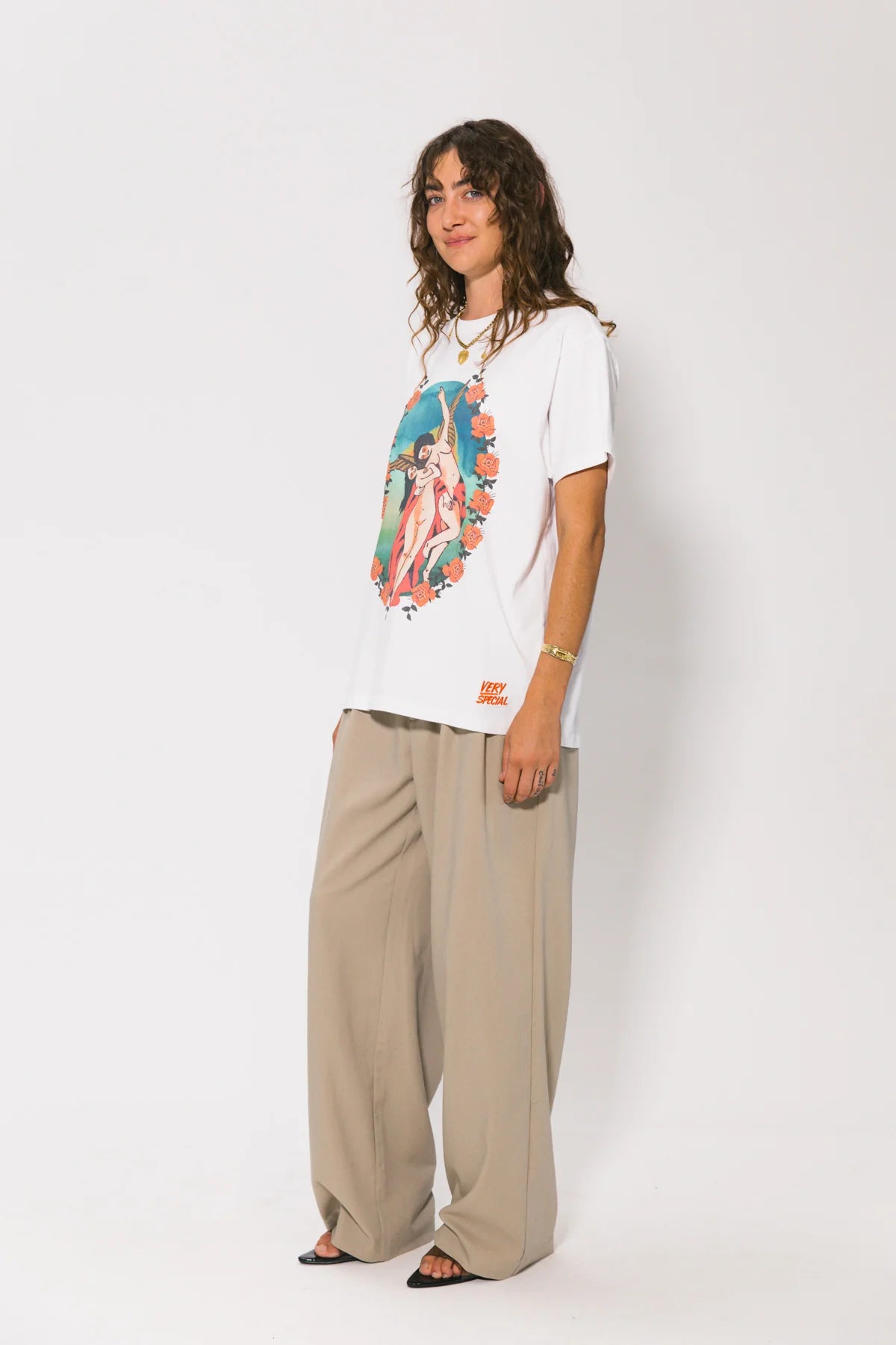 GUARDIAN ANGELS BOXY TEE (Vint White)