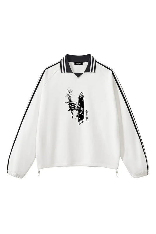 AT BOTH ENDS COLLAR CREW (White)