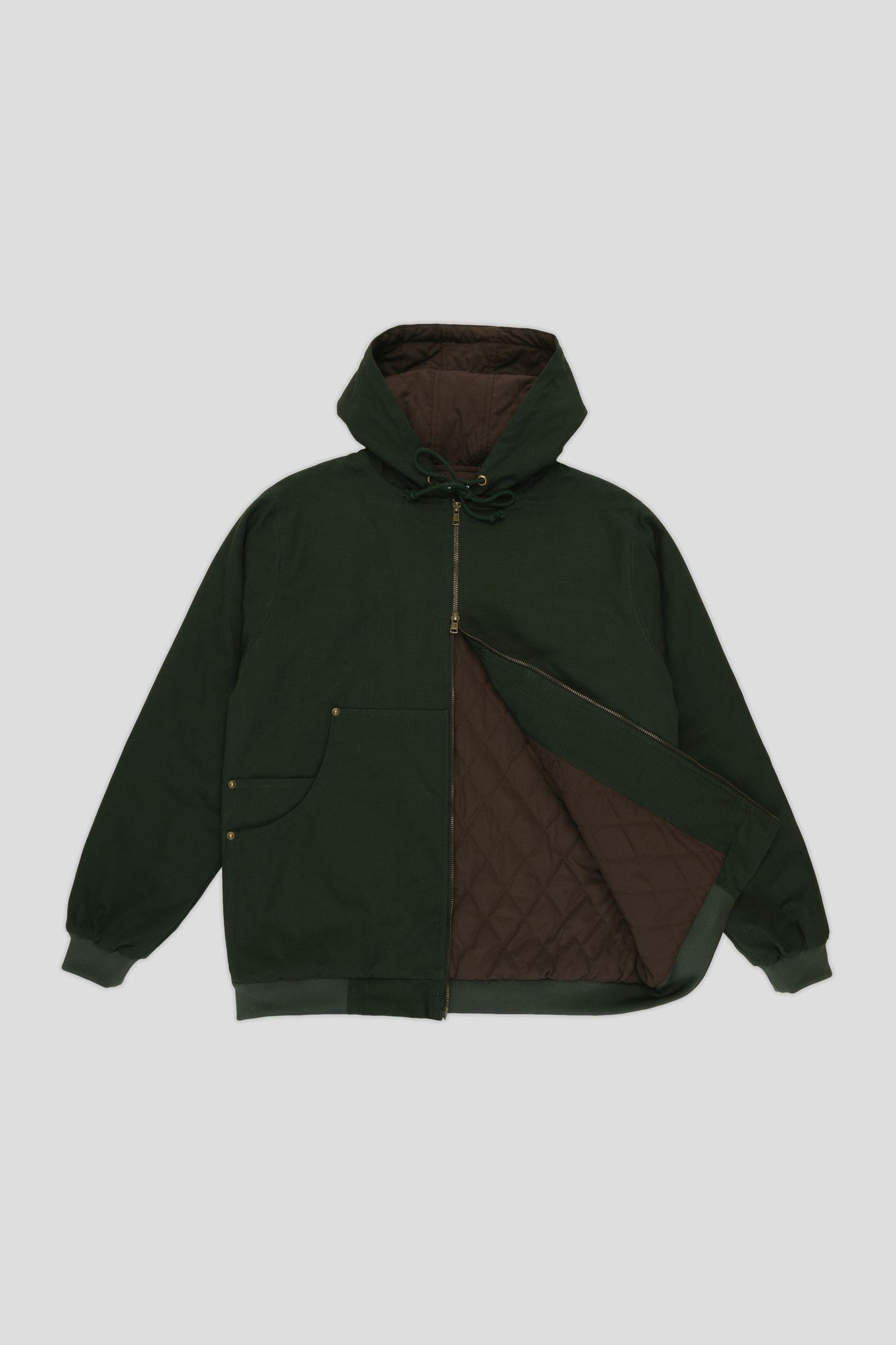RIPSTOP DIGGERS CLUB ZIP JACKET (Dark Green)