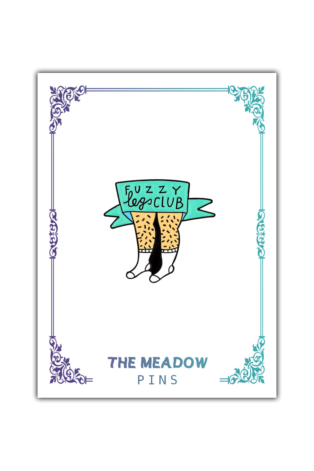 FUZZY LEGS CLUB LAPEL PIN