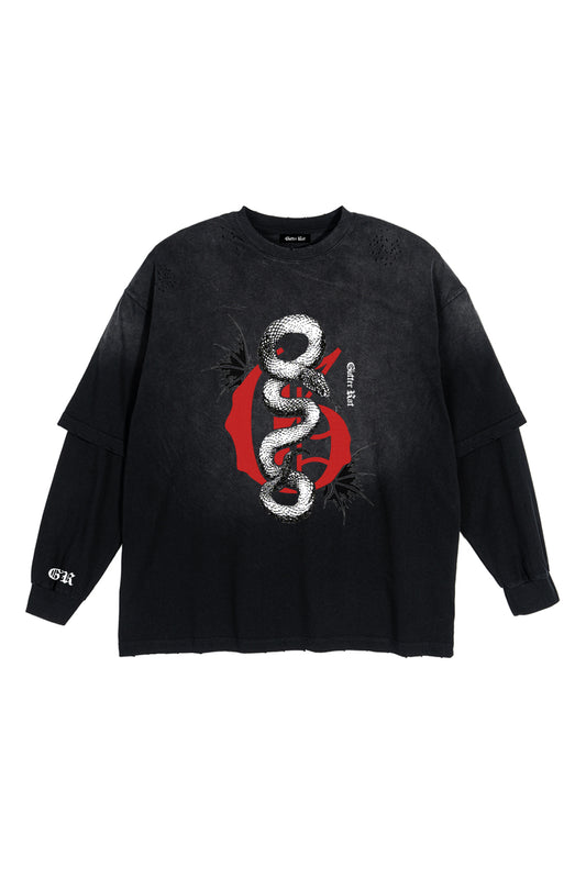 INFESTED GRAVE DOUBLE LAYER TEE