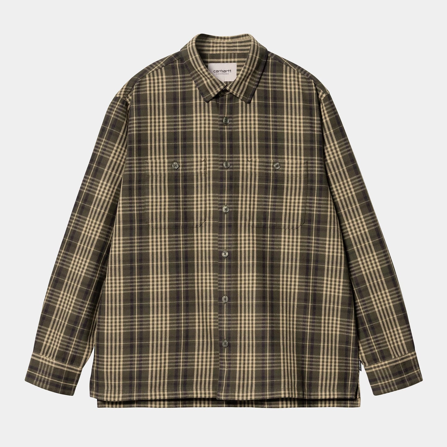 L/S MANDLIK SHIRT (Check/Office Green)