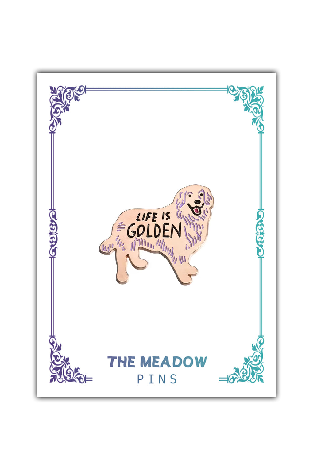 LIFE IS GOLDEN LAPEL PIN