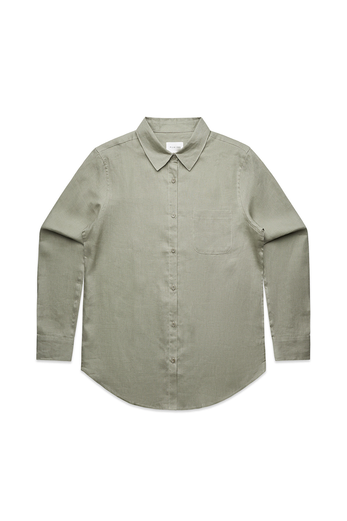 FAYE LINEN SHIRT (Eucalyptus)