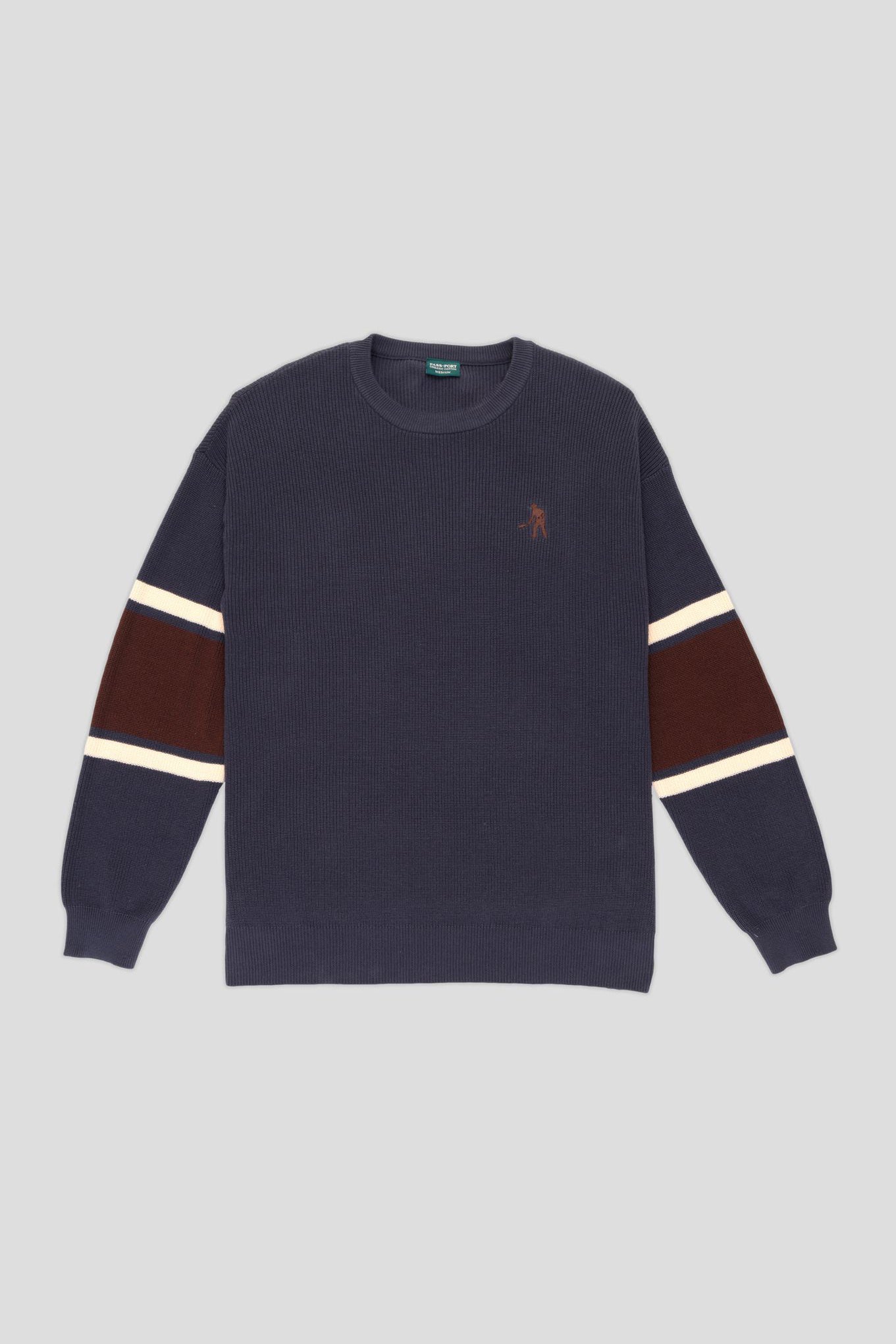 STRIPE ORGANIC KNIT (Slate)