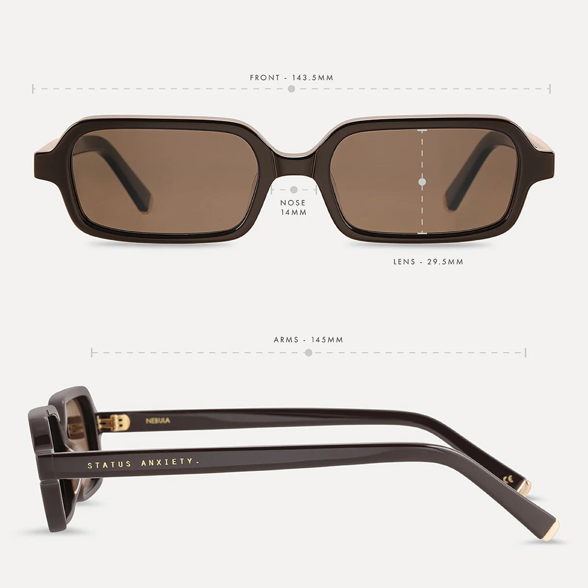 NEBULA SUNGLASSES (Espresso/Gold)