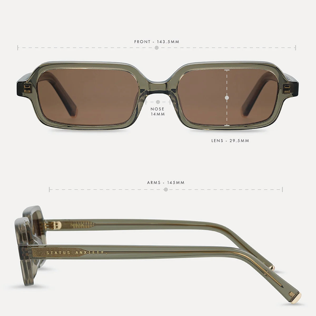 NEBULA SUNGLASSES (Moss/Gold)