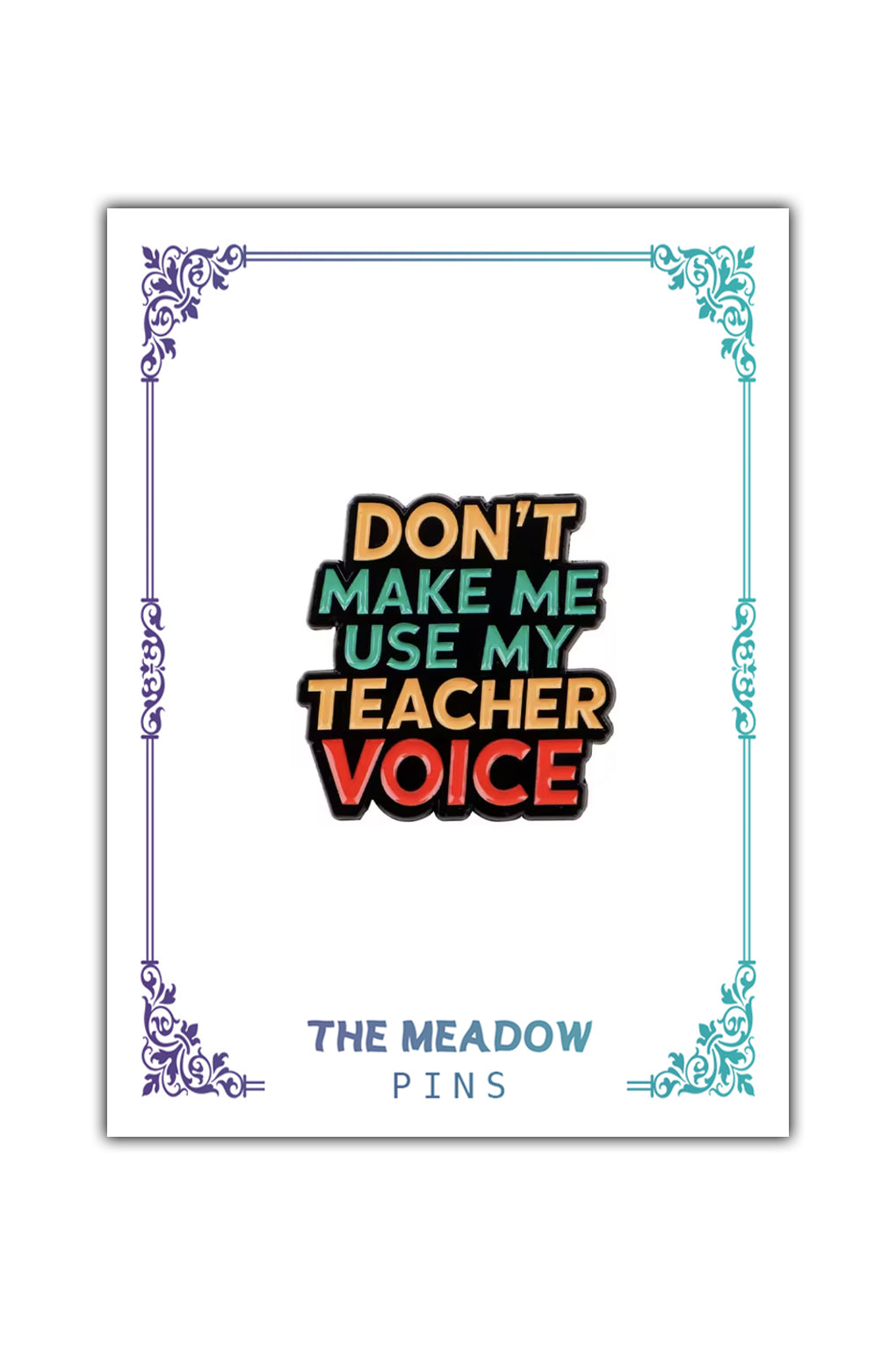 TEACHER VOICE LAPEL PIN