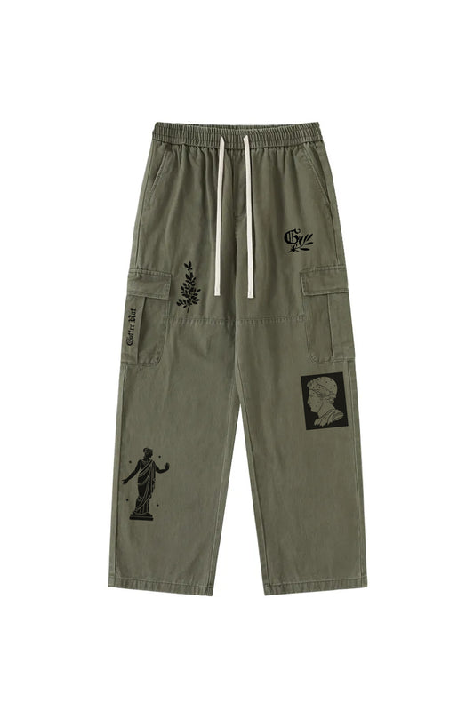 TRUST NO WITCH PANTS (Wash Green)