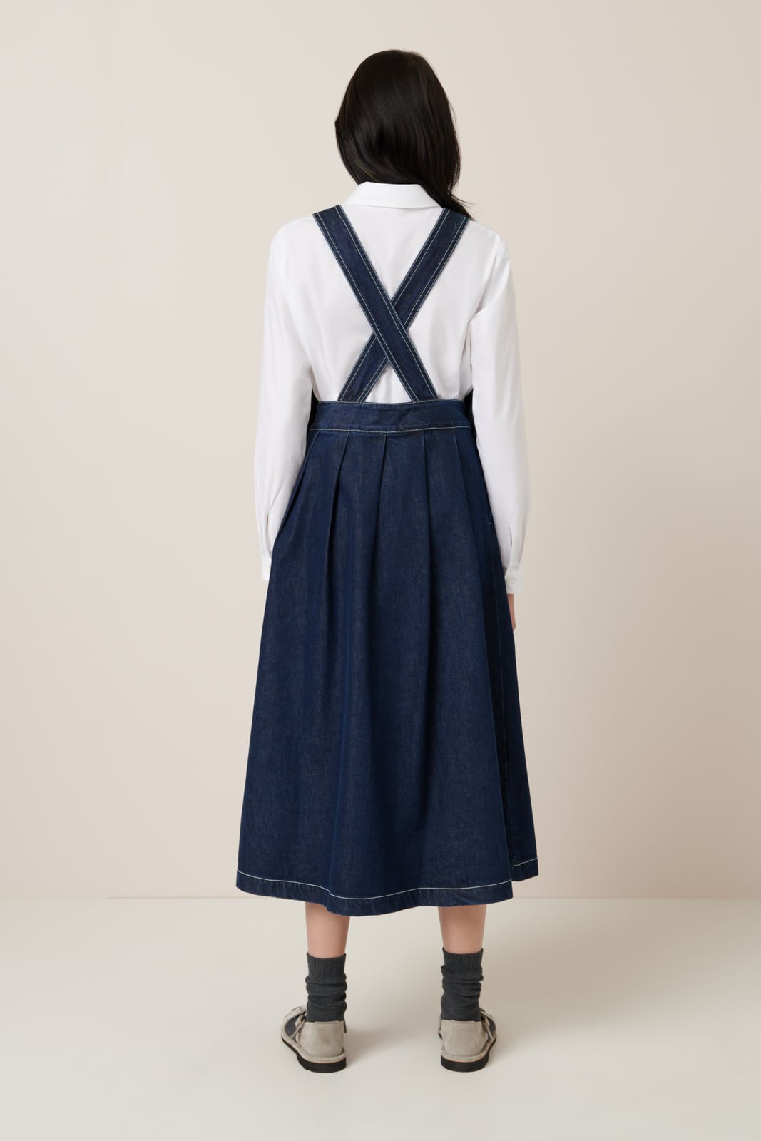 APRON DRESS (Indigo Denim)
