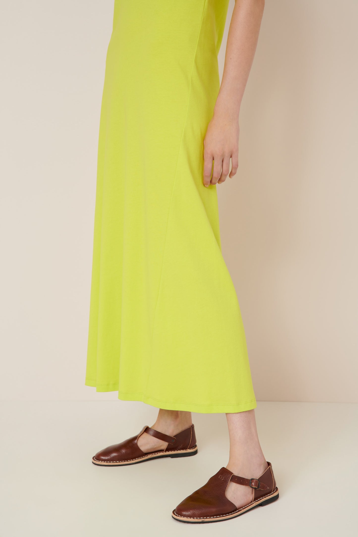 RACER BACK DRESS (Fluro Yellow)