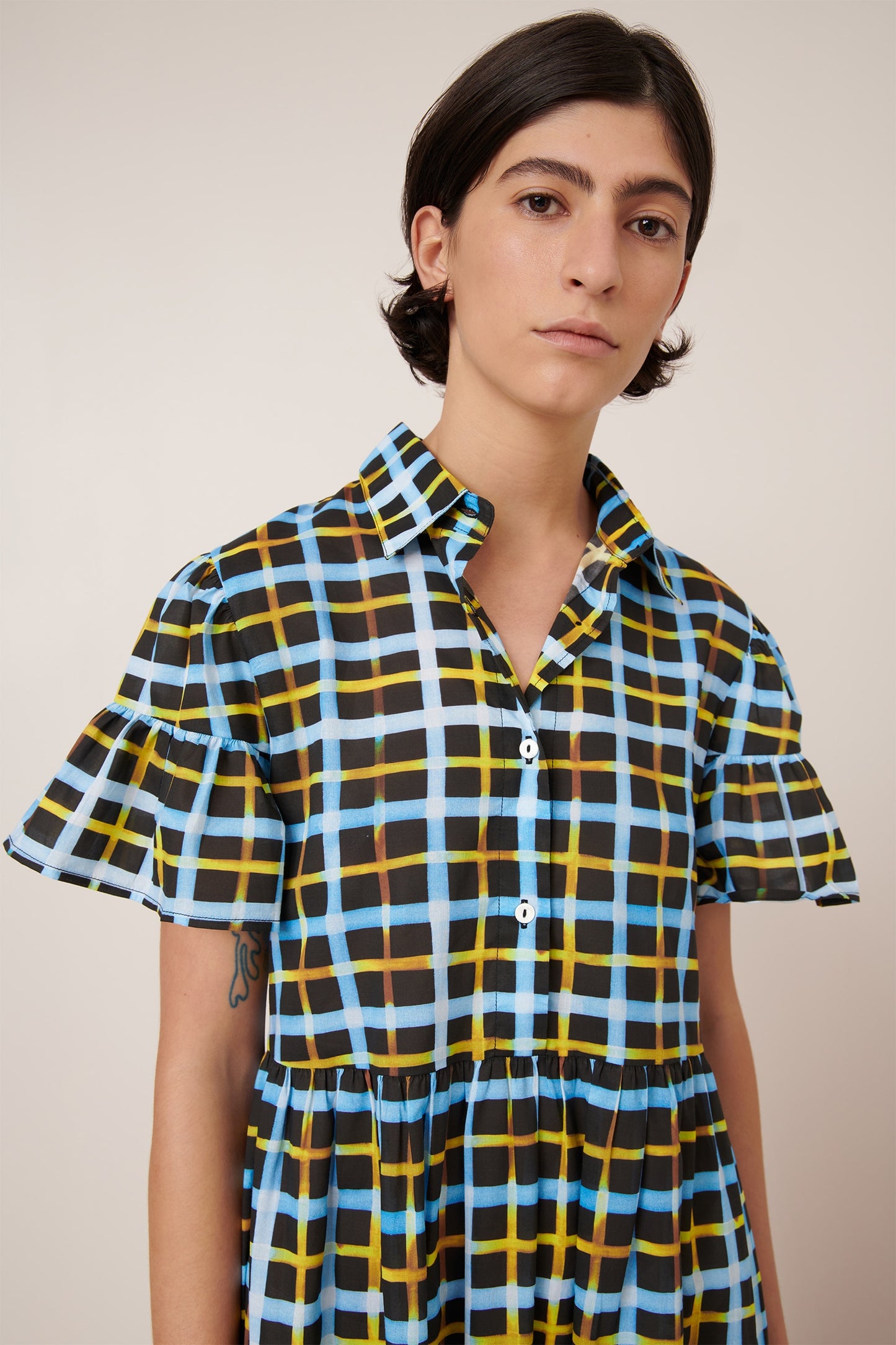IMPRESSION DRESS (Neon Tartan)