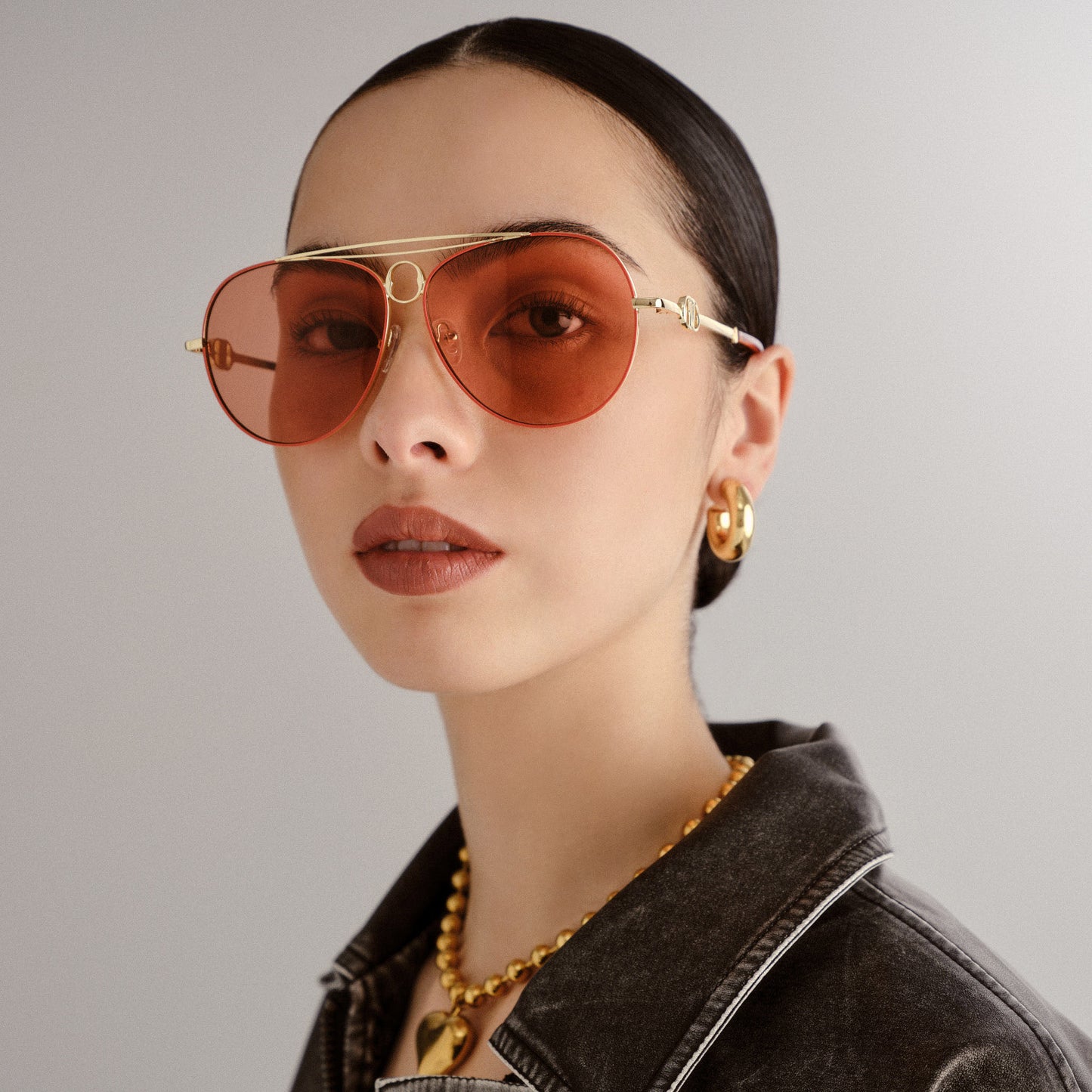 ABRACADABRA SUNGLASSES (Gold/Tangerine)