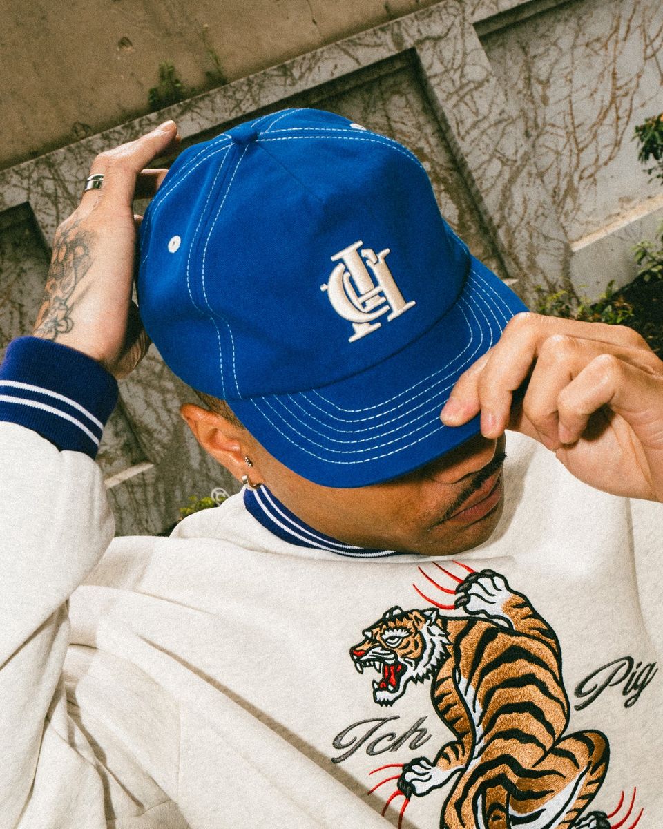 MONOGRAM BALL CAP (Royal Blue)