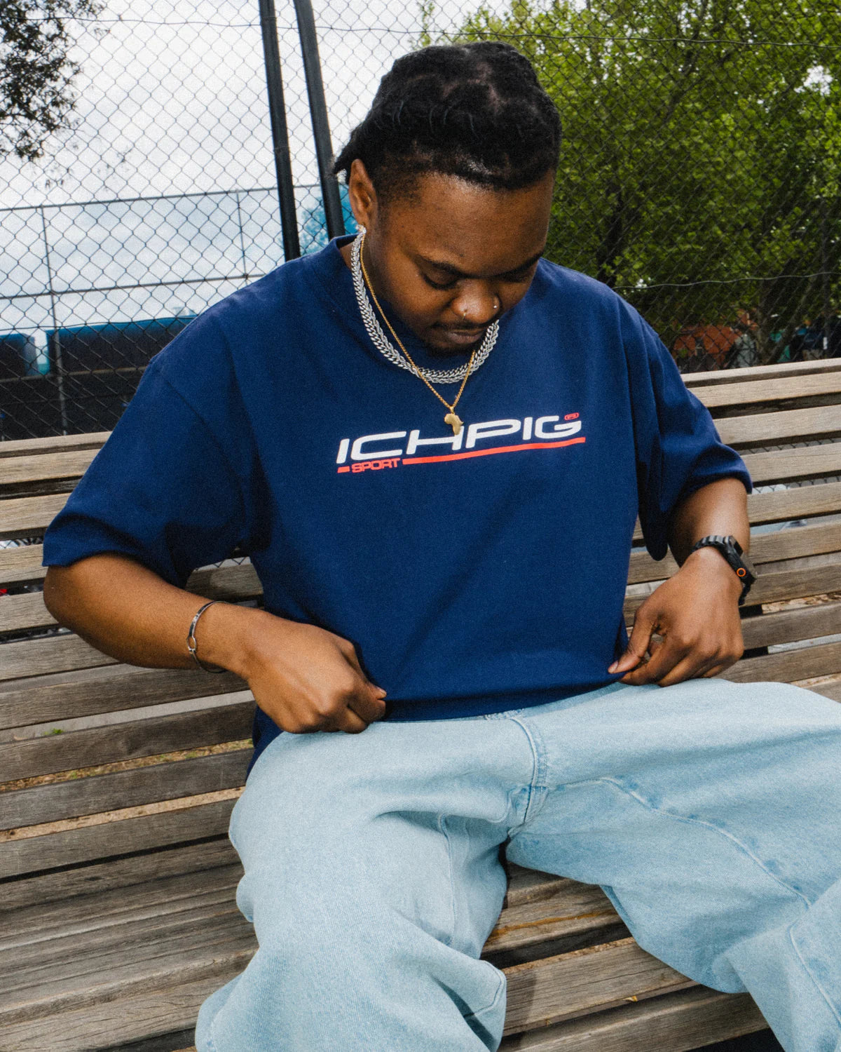 SPORTSLINE TEE (Navy)