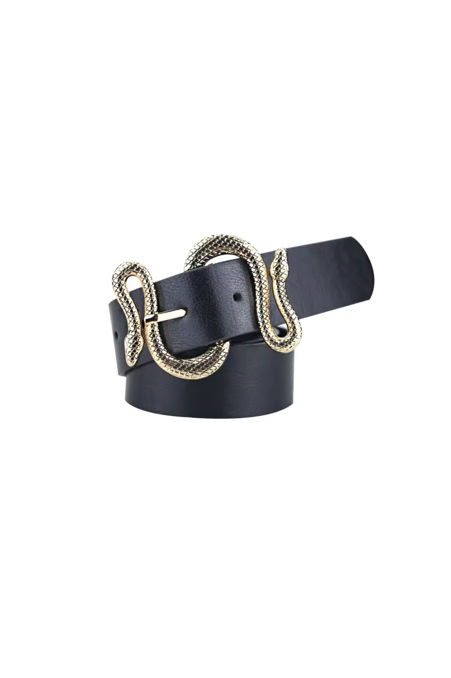 MEGUMI SNAKE BELT (Black)
