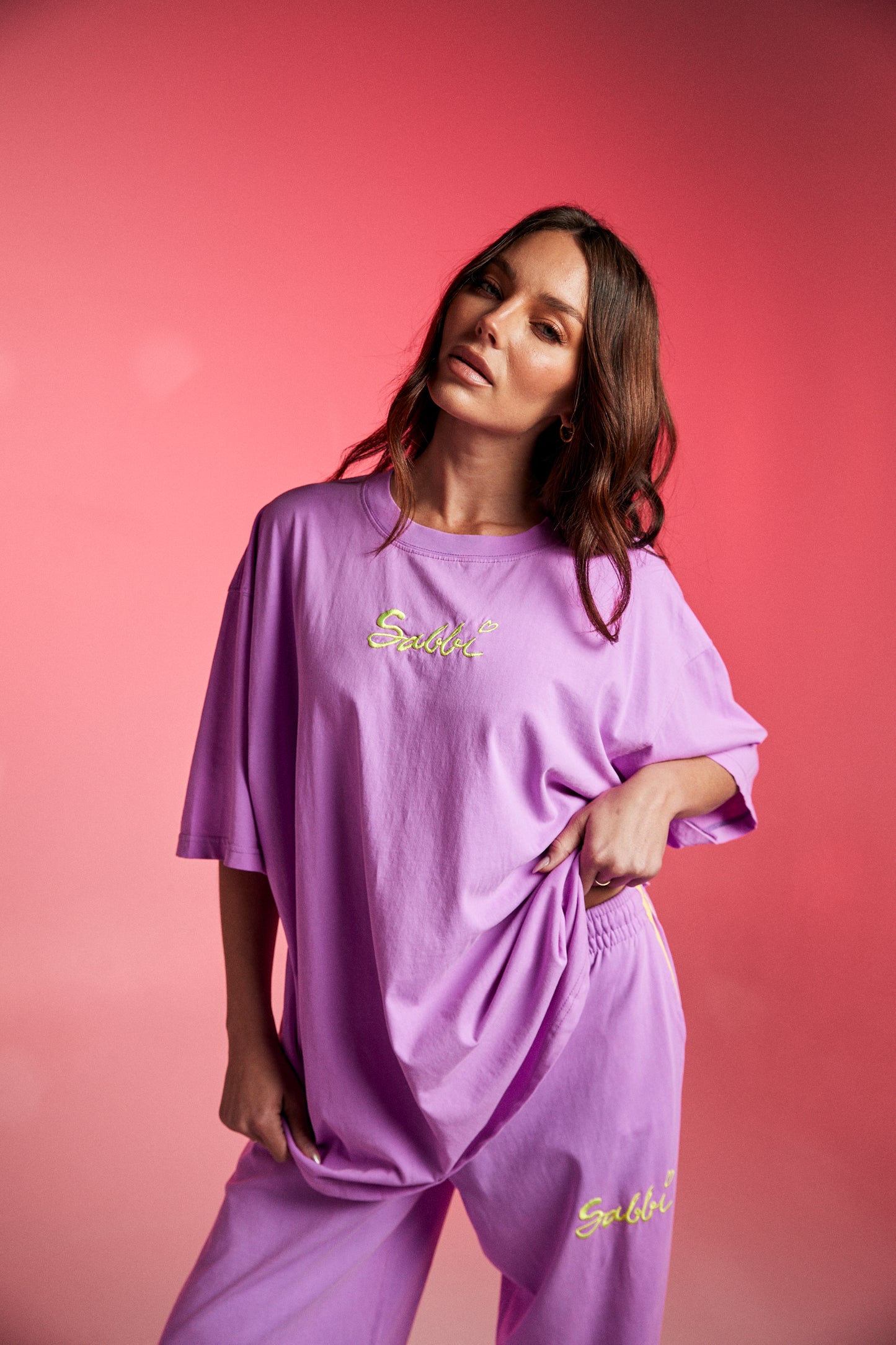 THE STAND OUT TEE (Fluro Purple)