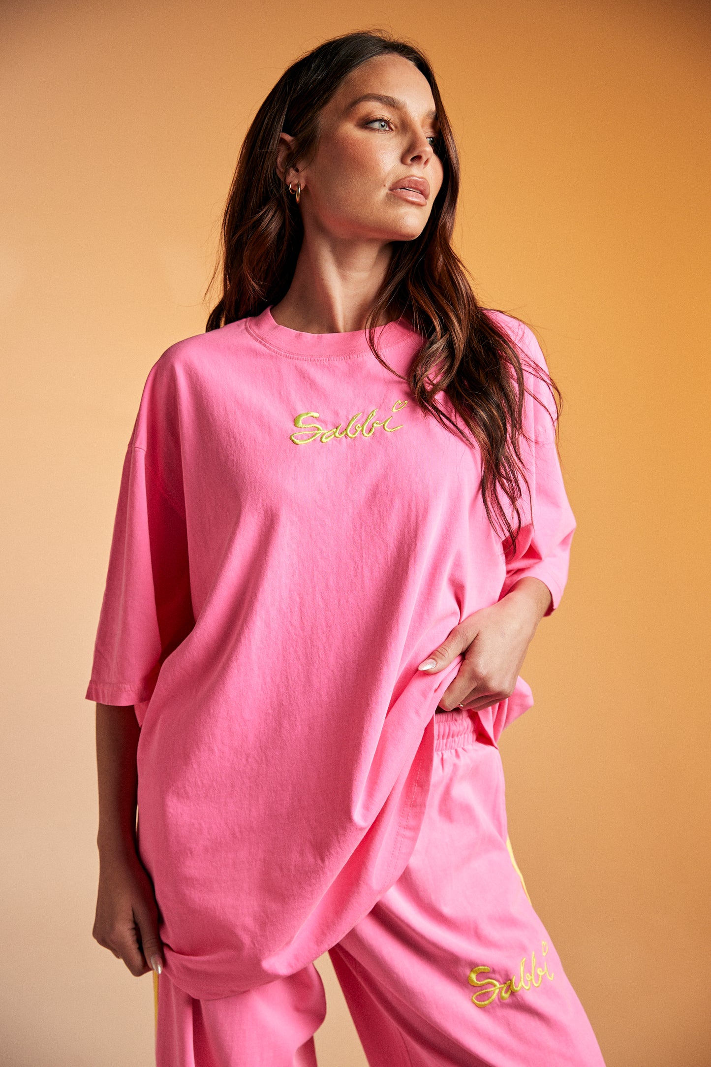THE STAND OUT TEE (Fluro Pink)