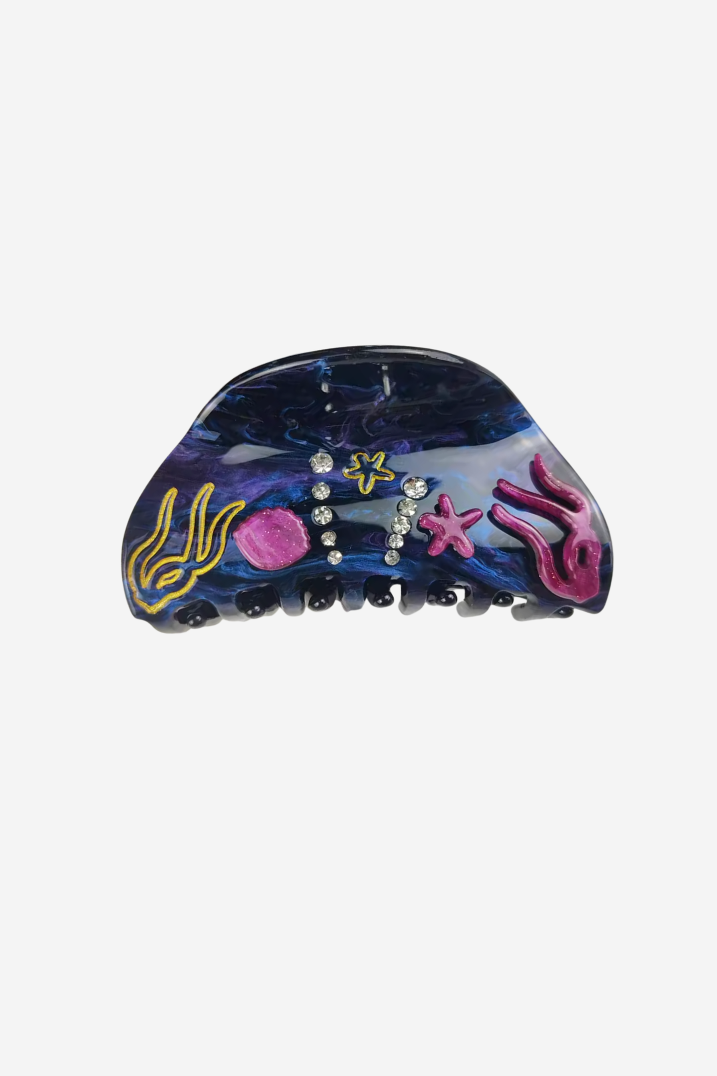 UNDER THE SEA HAIR CLAW (Navy)