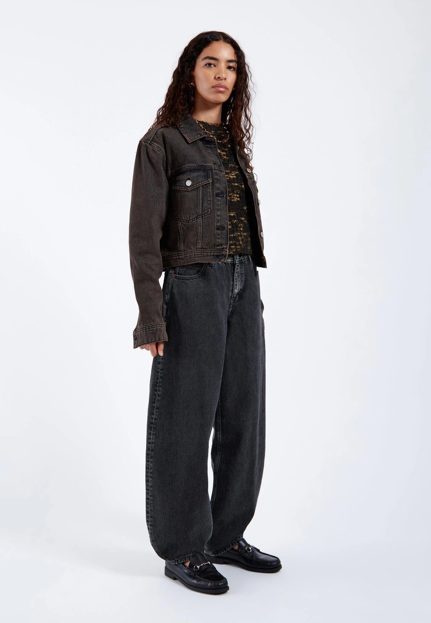 NANCI JEANS (Aged Black)