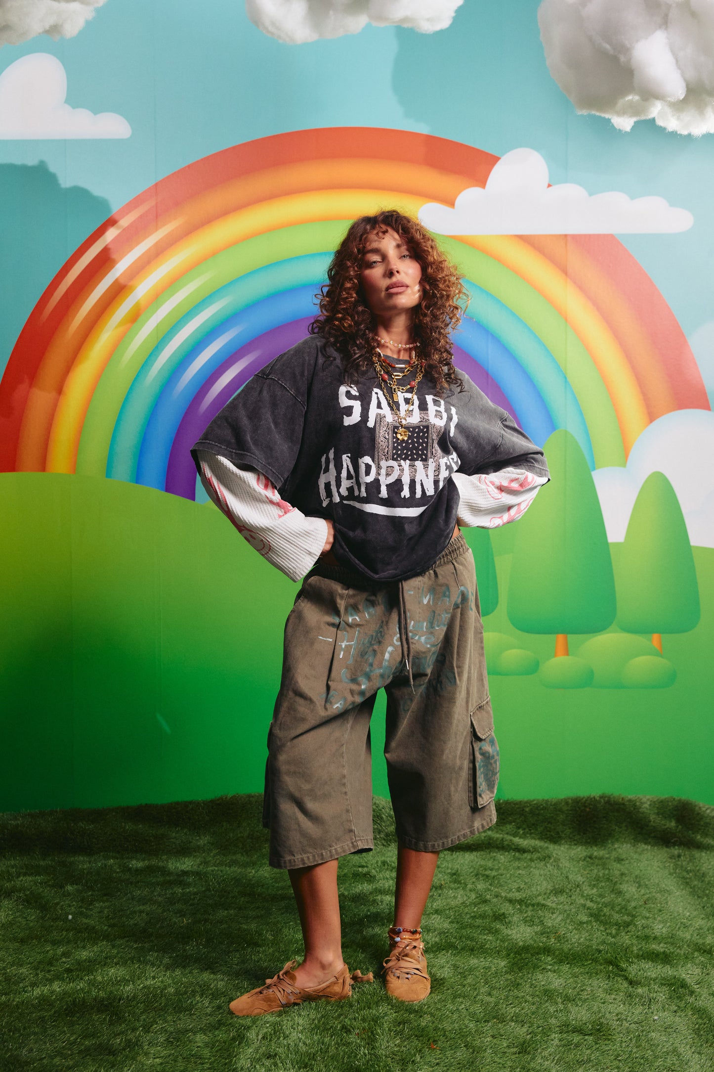 THE HAPPINESS WAFFLE LS TEE
