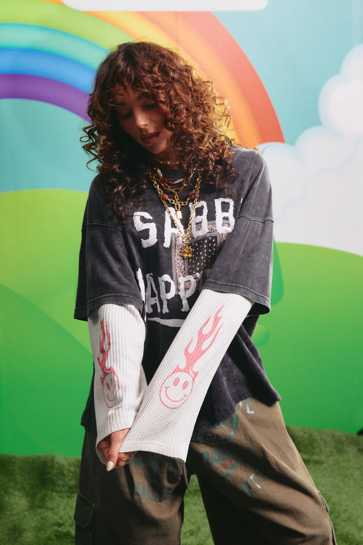 THE HAPPINESS WAFFLE LS TEE
