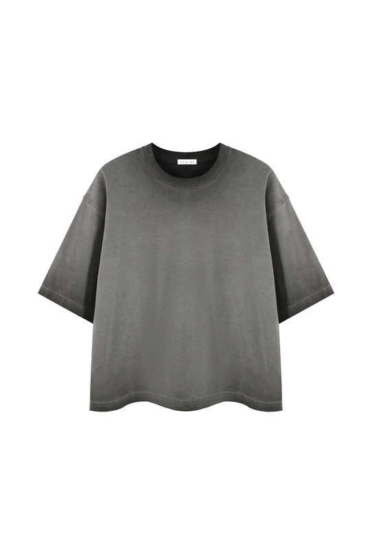 REVERSE DYED BOXY TEE (Fade Char)