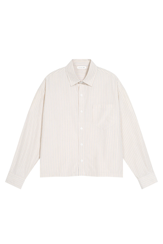 BOXY STRIPE SHIRT (Cream Stripe)