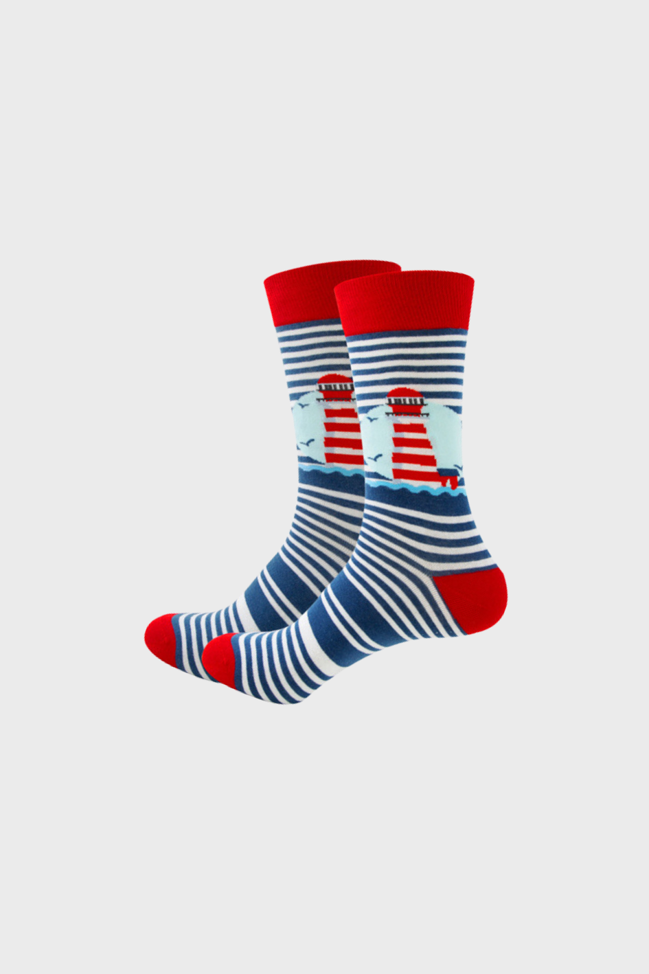 LIGHTHOUSE SOCKS (Blu/Red/Whi)