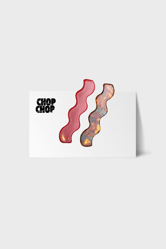 SWIRL HAIR 2pk CLIPS (Merlot/Tort)