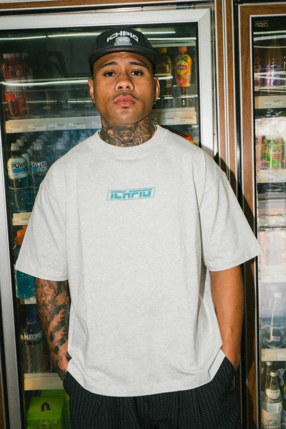 STRIKE LOGO TEE (White Marle)